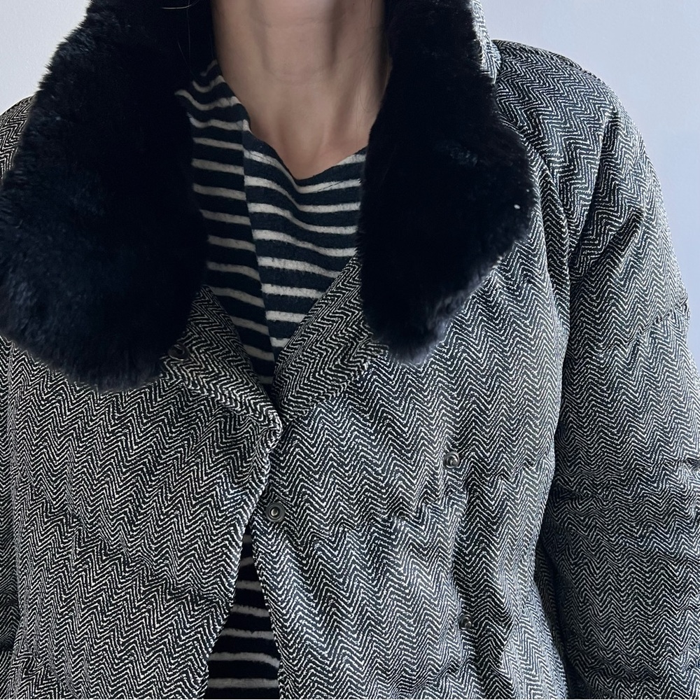 MaxMara Studio // Puffer Jacket w. Imitation Fur Collar - Picture 7 of 12